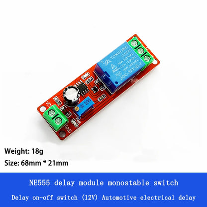 NE555 Relay Delay Module Monostable Timer Switch 12V Automotive