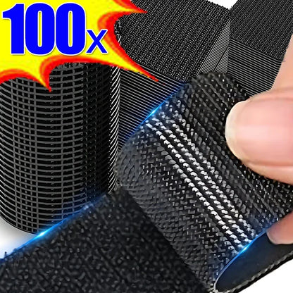 2/100pcs Double Sided Carpet Fixing Stickers High Adhesive Anti-Slip Floor Mat Grip Tape