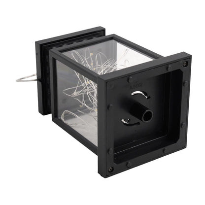 1pc LED Lantern Lamp Outdoor Garden Warm Light Waterproof Solar Powered Golden Copper Wire Hanging Lightweight