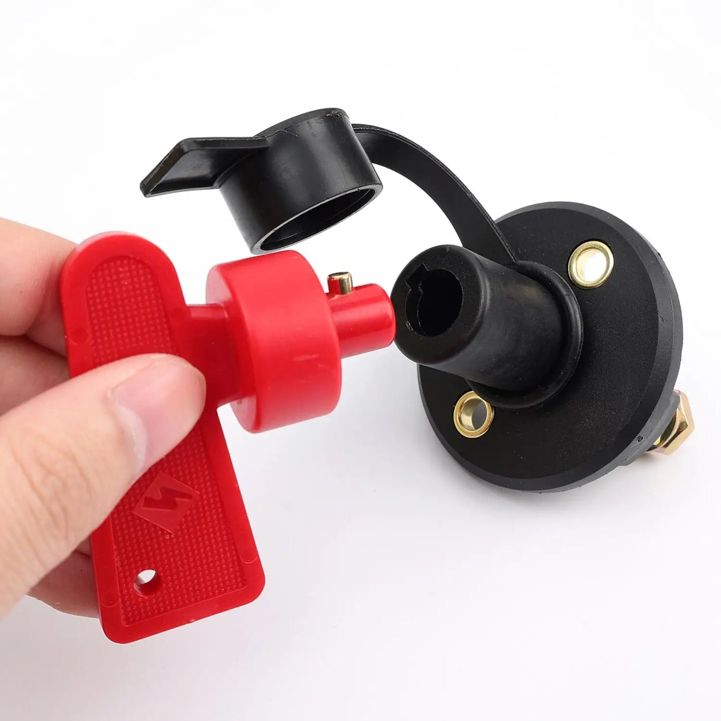 12V 24V Battery Kill Switch Disconnect Isolator Master Cut Off Key 200A Heavy Duty Power Saver for Car RV Boat ATV Maintenance