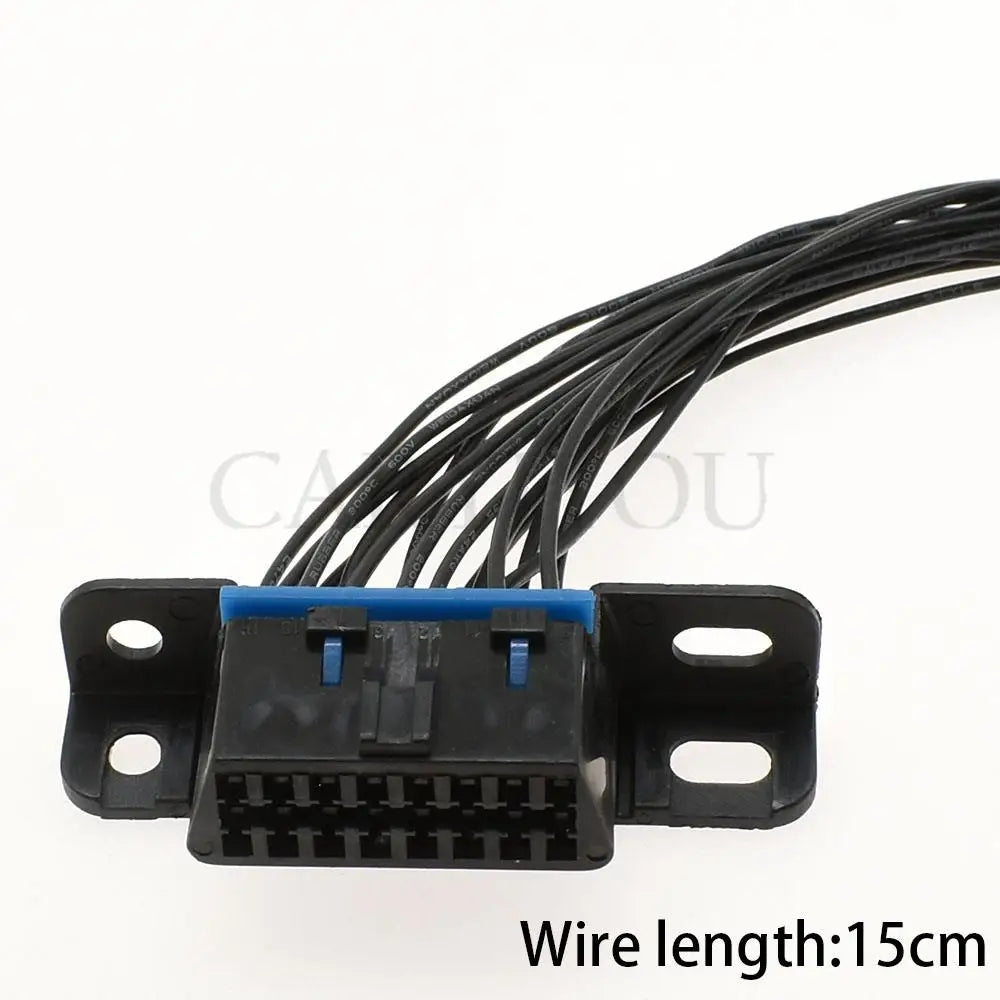 MG610761-5 Automotive 16-Pin OBD2 Diagnostic Connector — Black Female Wire Socket with 20cm Cable