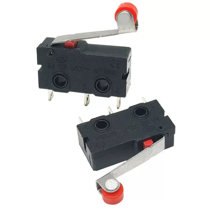 2pcs Micro Roller Lever Limit Switch KW12-3 KW11-N Normally Open/Close
