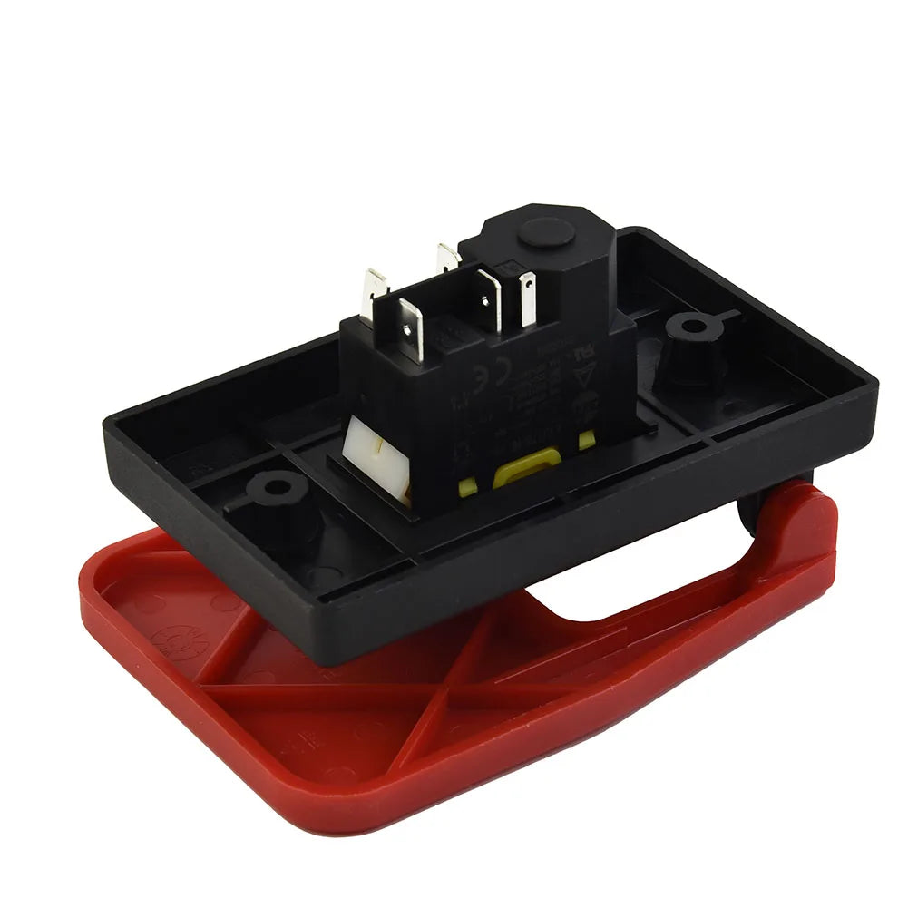 KJD17B16 Electromagnetic Push Button Switch 5Pin 240V with Safe Lock and Stop Cover for Lathe and Large Power Tools