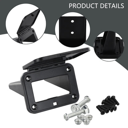 175A Anderson Plug Connector Flush Mount Bracket Panel Cover for Caravan Base Installation Wire Connectors
