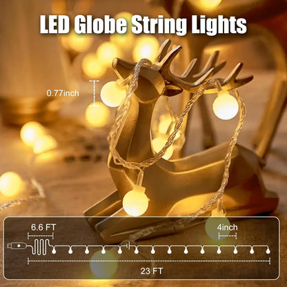 10M USB/Battery Power Ball LED String Lights Garland Lights Outdoor Lamp Wedding Garden Fairy Lights Christmas Decoration