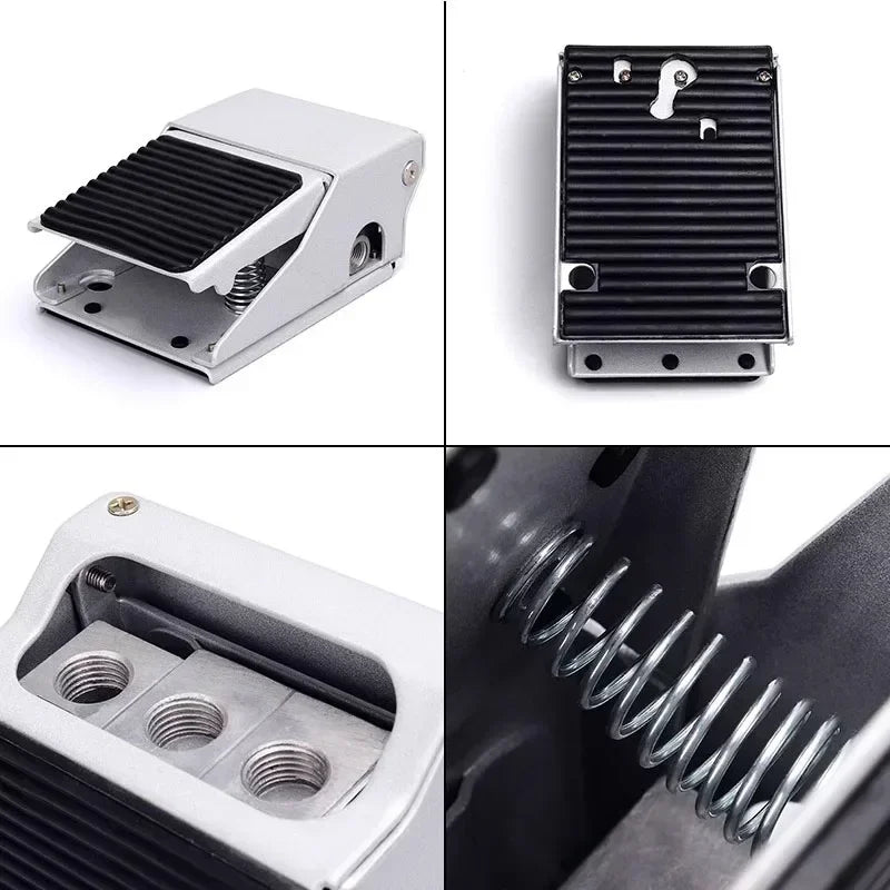 Lockable Pneumatic Foot Pedal Valve Switch 2 Position 5 Way Air Control Valve FV320 FV420 4F210-08GL for Industrial Machinery