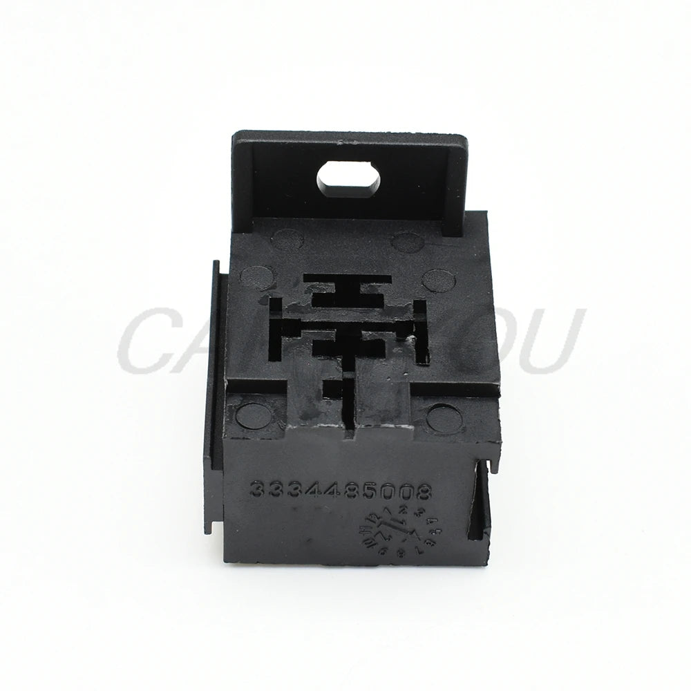 5 Pin 6.3mm Relay Base Holder Connector 3334485008 DJJ7054Y-6.3-21 PA66 with Mounting Bracket