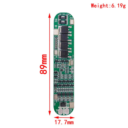 5S 18.5V–21V 15A BMS 18650 Lithium Battery Protection Board for Solar Lighting