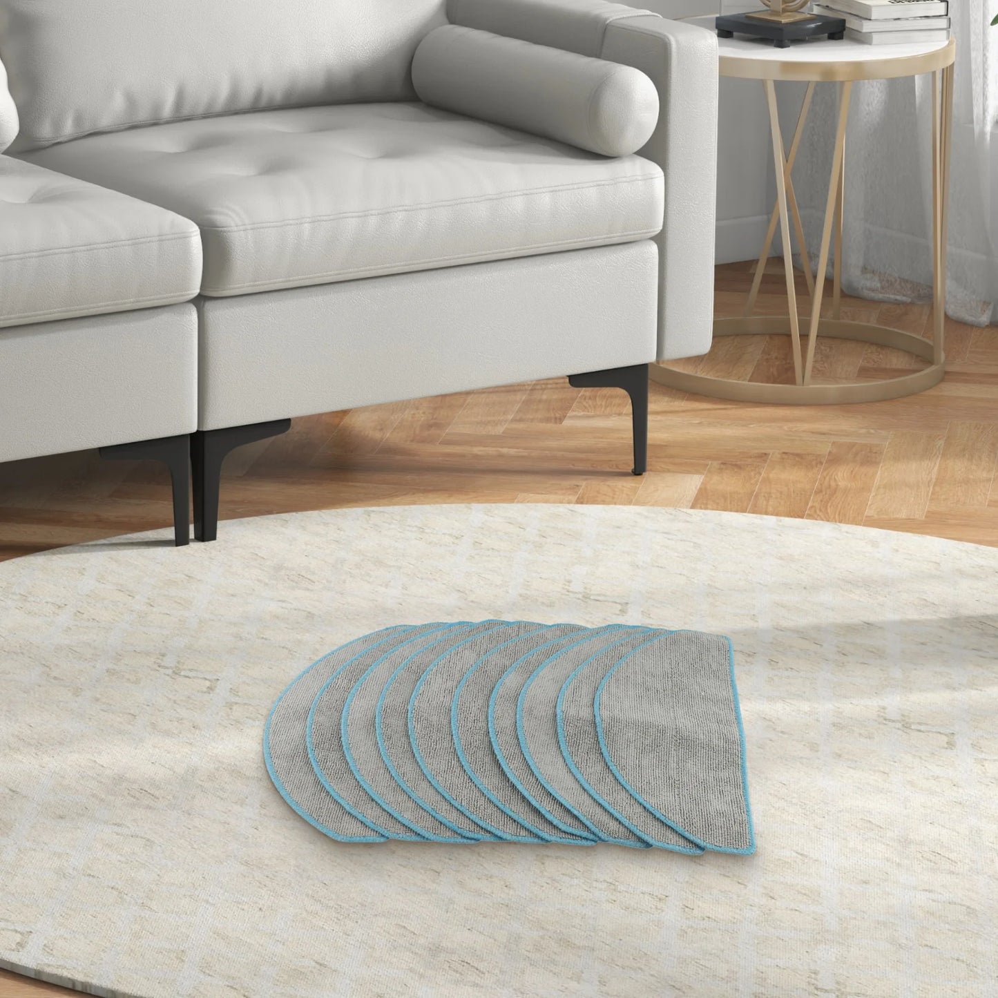 Reusable Mop Cloth Robot Vacuum Accessory High-quality Microfiber Long-lasting Material Cost-effective For Essential