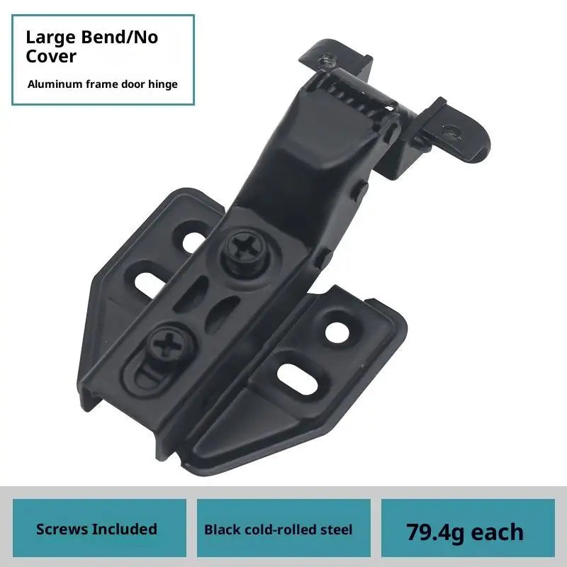 New 1PCS Aluminum Frame Glass Door Hinge, Bathroom, Kitchen, Wine Cupboard, Shoe Cabinet, Wardrobe, Bookcase Display, Furniture