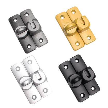 New Punch-free Hasp Latch Door Lock Black Cabinet Locks Kids Safety Lock  Sliding Door Anti-pried Hook Lock Hardware