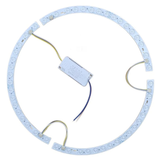 Curved LED Strip 38cm Curved Fan Light LED Strip Three-Color Changing Magnetic Mount 36W For 38cm Diameter Fan Lights