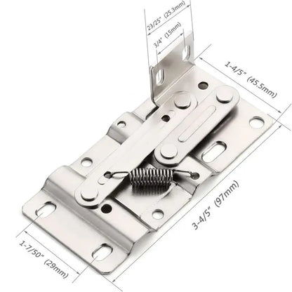 2pcs Self-Closing 45 Degree Pivot Hinge Kitchen Cabinet Tip-Out Trays Hinges For Sink Drawer Bathroom Organizers Shoe Cabinets