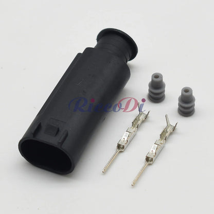 2 Pin 0.6mm Male Connector Socket DJ7023YC-0.6-11 with Terminals Automotive Wiring Harness