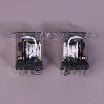 JQX-13F HH62P High Power Relay Coil General DPDT Micro Mini Electromagnetic Relay Switch With Socket Base AC220V DC12V24V