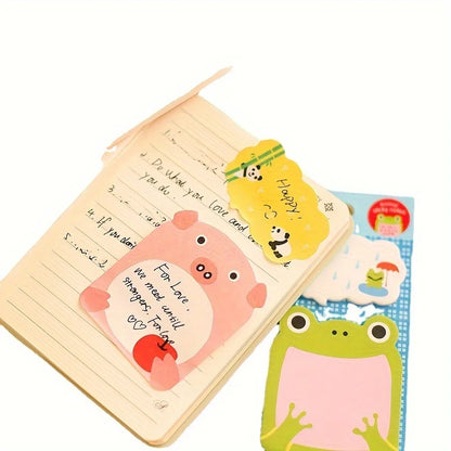 8Pcs/set Creative Stationery DIY Cute Animal Series Paper Memo Pad / Sticker Post Sticky Notes Notepad School Office Supplies