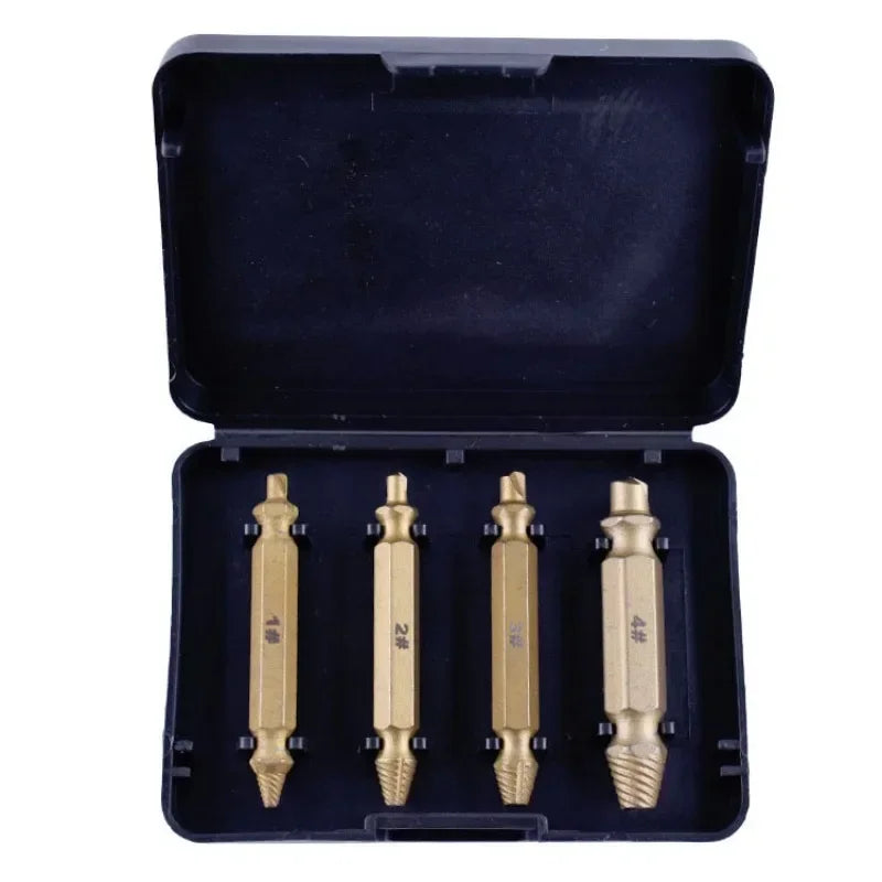 Screw Extractor Drill Bit Set Bolt Remover Tool 4/6pcs