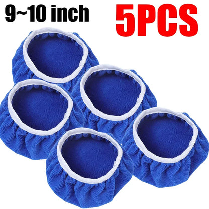 Microfiber Car Waxing Polishing Sleeve 5-10 Inches Polisher Pad Wash Buffer Waxing Sleeve Auto Body Care Cleaning Accessories