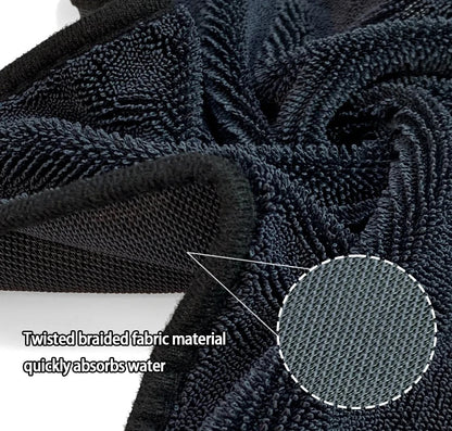 Microfiber Twisted Loop Cleaning Cloth Super Absorbent Car Wash Towel