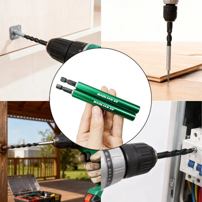 80/120mm Magnetic Hexagonal Handle Extension Connecting Rod 1/4 Telescopic Quick Release Electric Drill Screwdriver Bit Holder