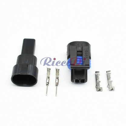 2 Pin Male Female Water Temperature Sensor Plug Waterproof Connector Compatible with GM 12162197 12162195 12162193