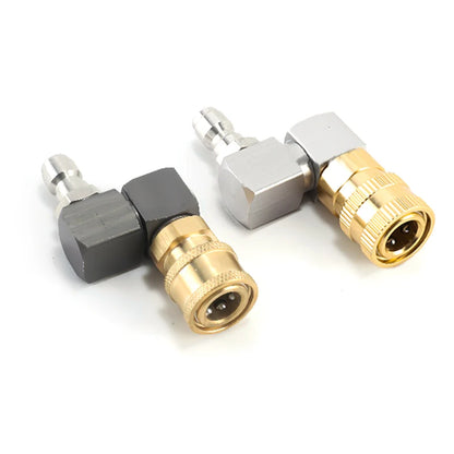 New 1Pcs Hose Fitting Coupler Adaptor With DN8 G1/4 Thread Universal 360º Rotatable Pneumatic Connector Air Tool DIY Accessories