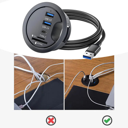 Card Reader Hub USB 3.0 Hub Versatile Connectivity 2 Ports USB 3.0 Easy Installation Enhanced Data Transfer Speeds