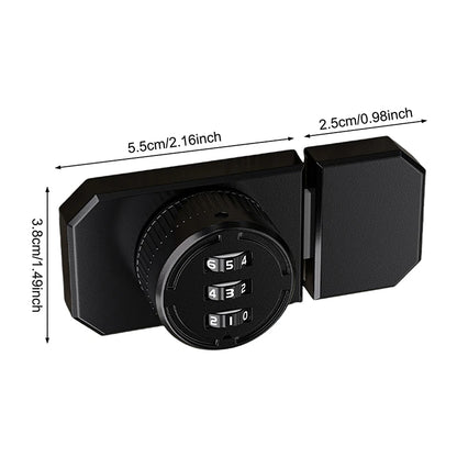 New 1 Set No-Punch Combination Door Lock 3 Digit Password Cabinet Locks With Combination Latch For Closet Door Door