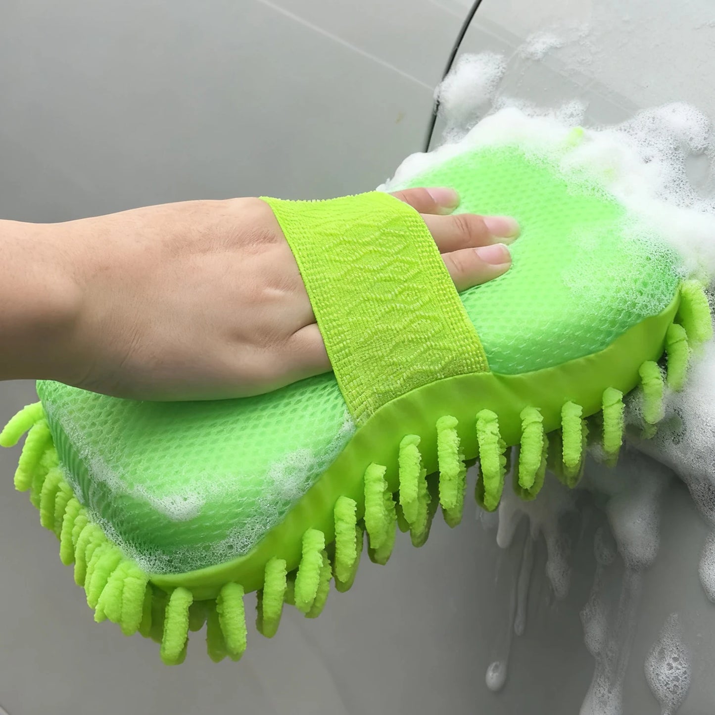 Car Wash Microfiber Chenille Car Wash Sponge Care Washing Brush Pad Washing Towel Auto Gloves Styling Accessories Gadget