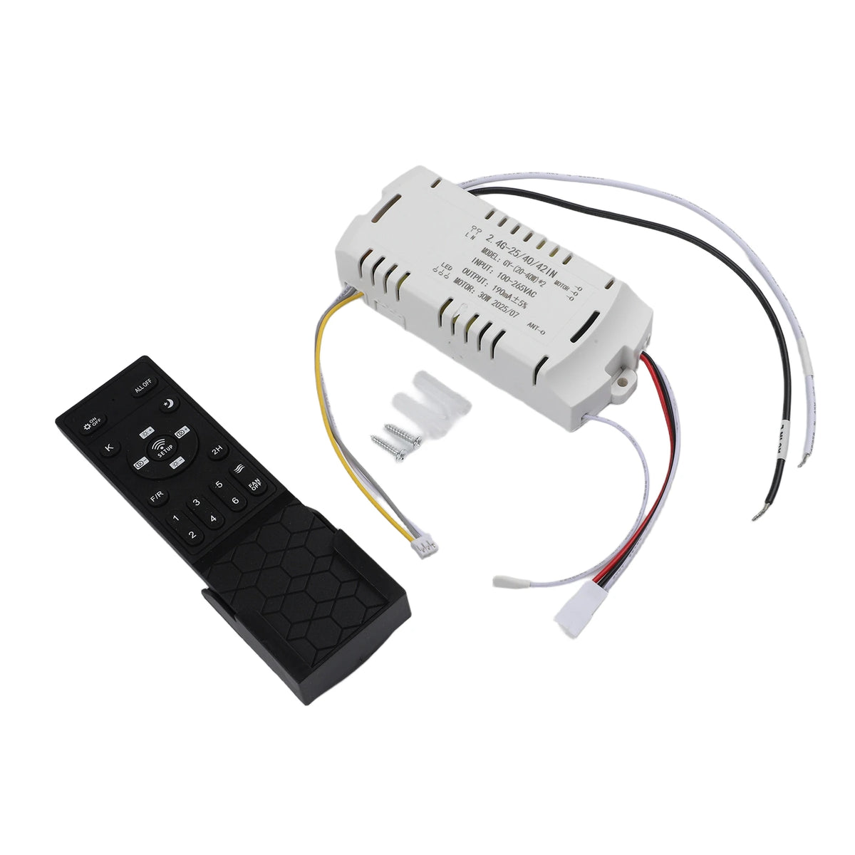 Remote Control With Timer Timer Ceiling Fan Remote 100-265V Inverter Controller Receiver Power 20-40W Versatile Compatibility