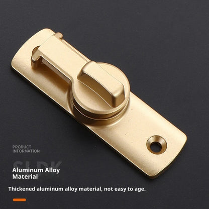 New Punch-free Hasp Latch Door Lock Black Cabinet Locks Kids Safety Lock  Sliding Door Anti-pried Hook Lock Hardware