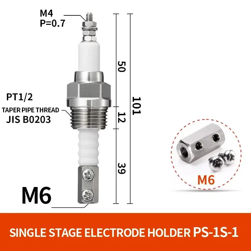 High Temperature High Pressure Boiler Electrode Water Level Sensor BS-1 PS-1S Probe Extendable Liquid Level Monitor
