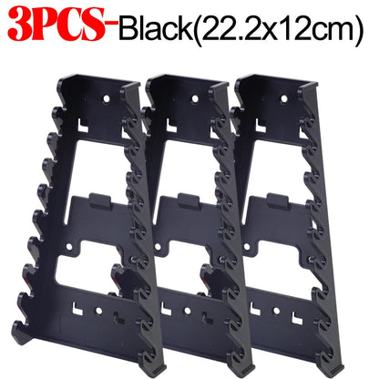 Red Wrench Organizer Plastic Wrench Organizer Tray Sockets Storage Tools Rack Sorter Standard Spanner Holders Wrench Holder