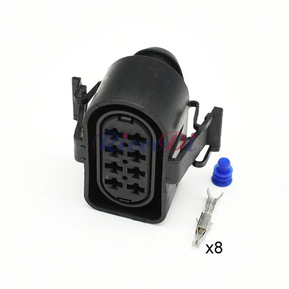 3A00973834 / 3A097373 Automotive 8-Pin Diesel Common Rail Connector — Fuel Injector & Crankshaft Sensor Plug for VW