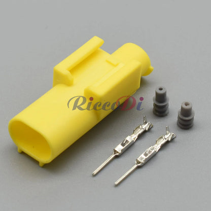 2 Pin Automotive Outdoor Temperature Sensor Connector Socket Oxygen Sensor Plug Compatible with 1-967644-1 1-967570-3