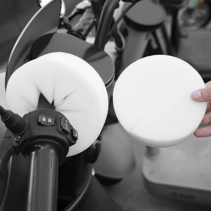Wave Shaped Windproof Cotton Grip Winter Riding Thickened Fluffy Cotton Core Windproof Electric Motorcycle Handlebar Warm Pad
