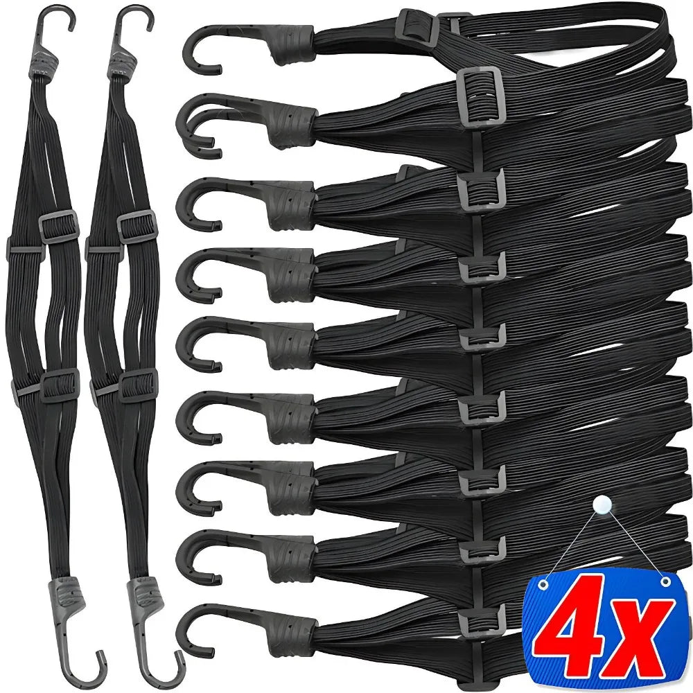 60/90cm Motorcycle Helmet Straps Motorcycle Accessoy Hooks Luggage Retractable Elastic Rope Fixed Strap Motos Helmet Luggage Net