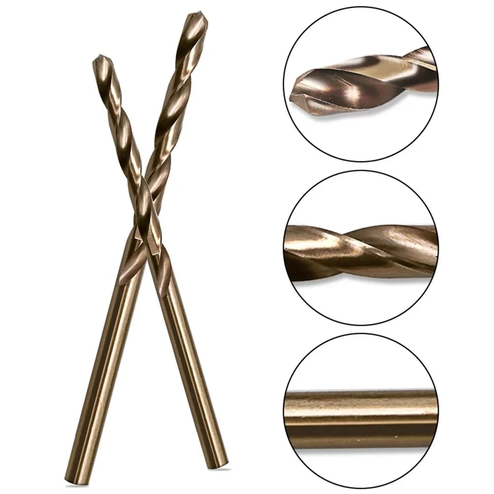 HSS M35 Cobalt Drill Bit Set 1–3mm for Stainless Steel Auger High-Quality Drill Press Power Tool Parts
