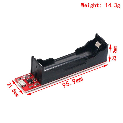 TEC4056 4.2V Lithium Battery Charger Module – 18650 Non-Protection Charging Board