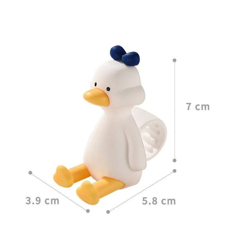 New Bear Duck Punch-free Door Anti-collision Pad Room Bathroom Door Handle Silicone Silent Protection Pad Door Handle Cover