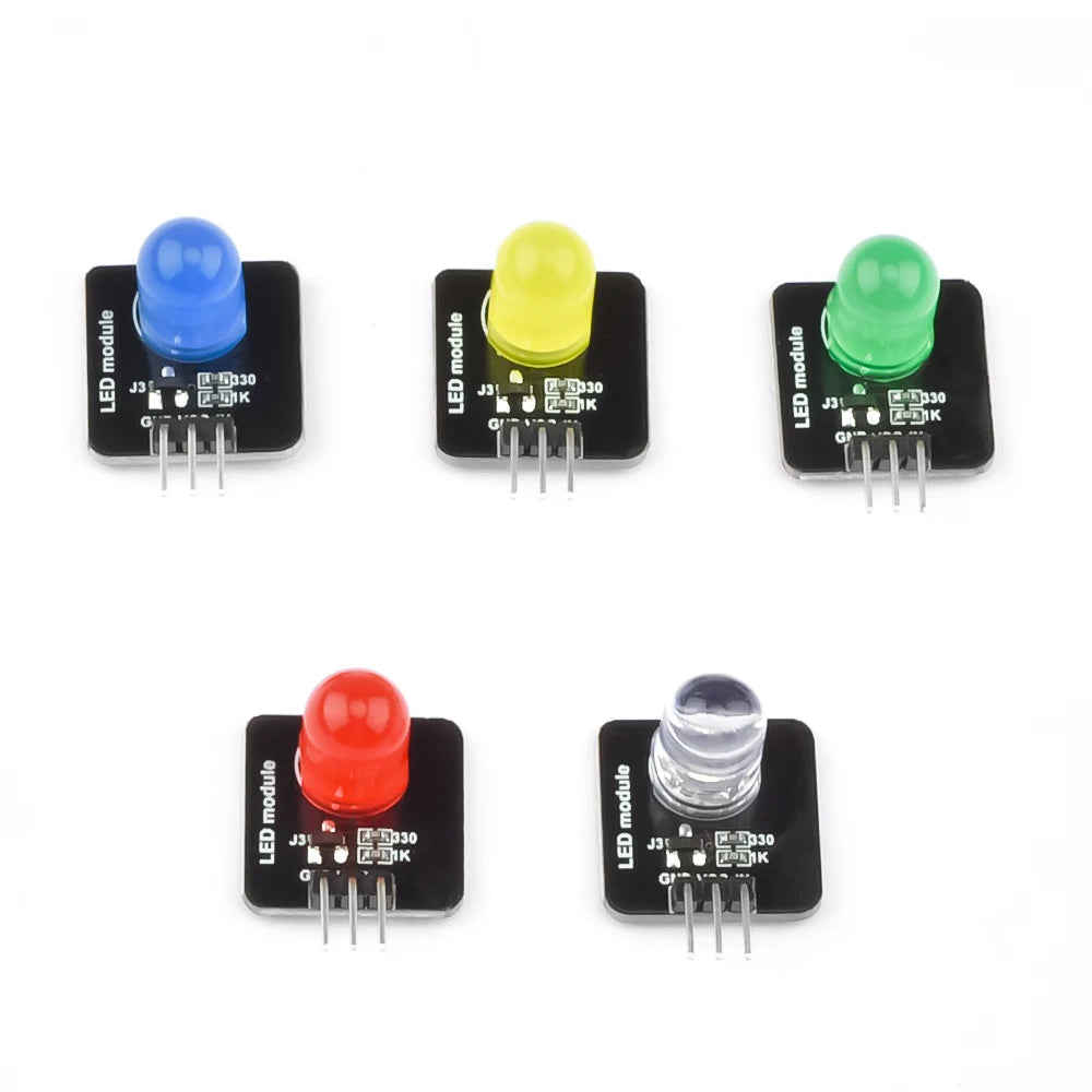 DC 3.3–5V 10mm LED Light-Emitting Module with Sensor for Arduino
