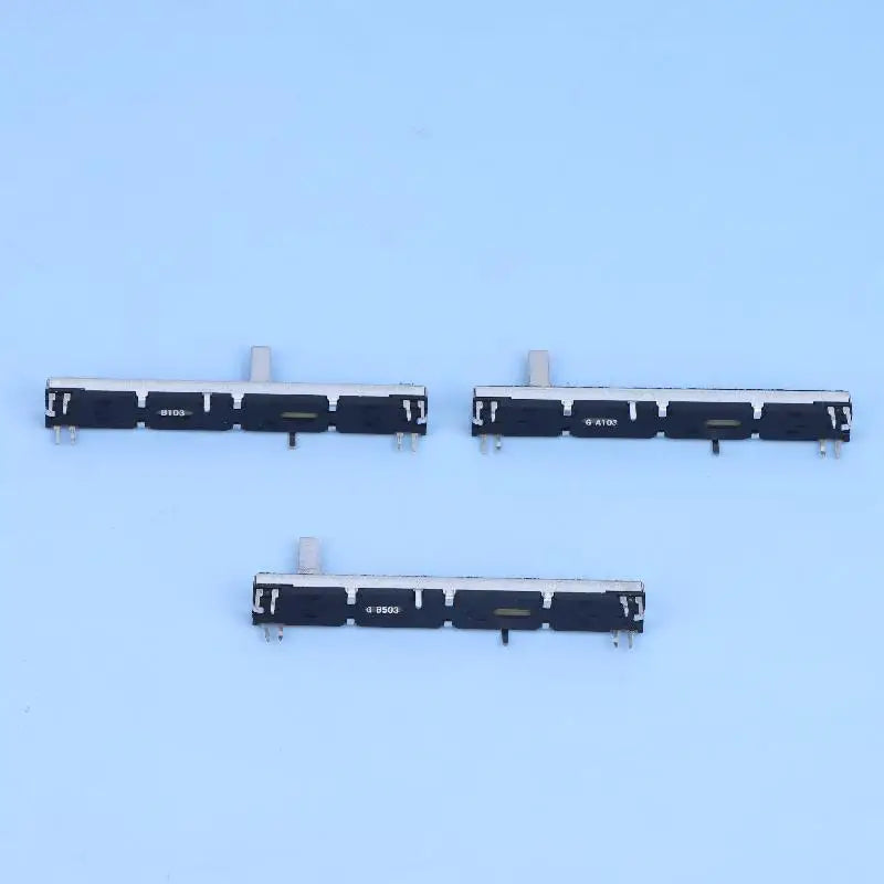 1pcs 75mm Straight Slide Potentiometer 8Pins A103 Double Fader A10K Soundcraft EFX8 Fader A10Kx2 A20KX2 A50KX2 B10KX2 A103 A203