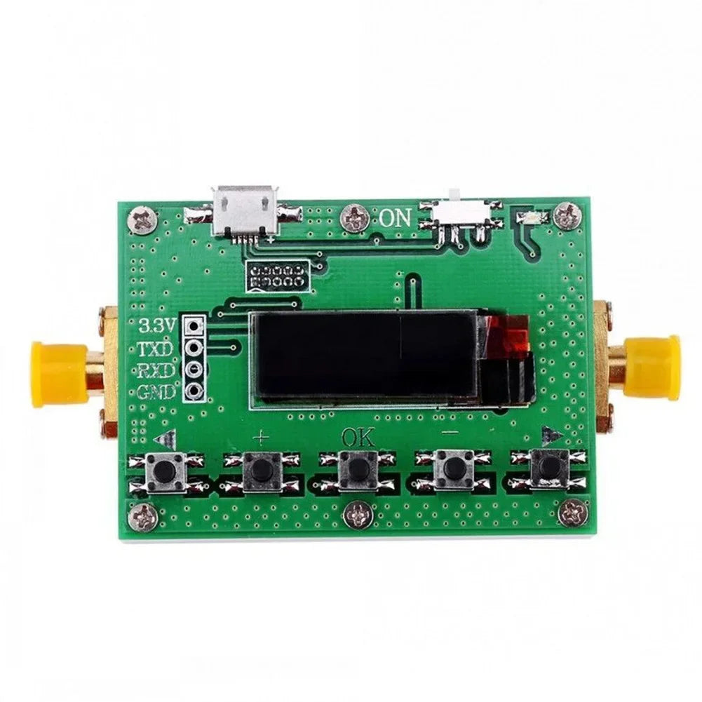 6G Digital Programmable Attenuator 30DB Step 0.25 RF Module LF-6GHz 30DB Step Size 0.25DB OLED Display SMA 0-31.75dB