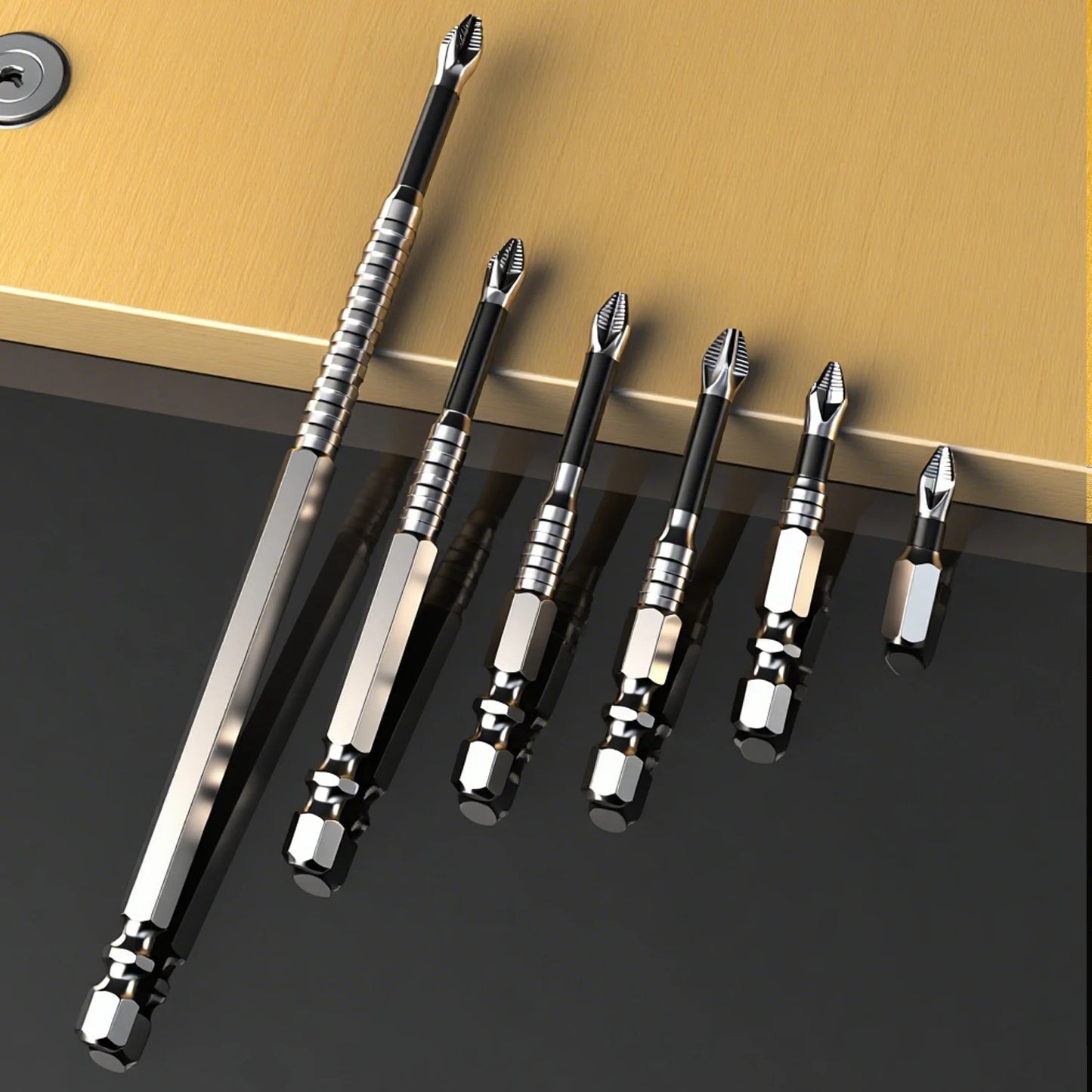 10x Magnetic Screwdriver Bit Set High Hardness Drill Bits
