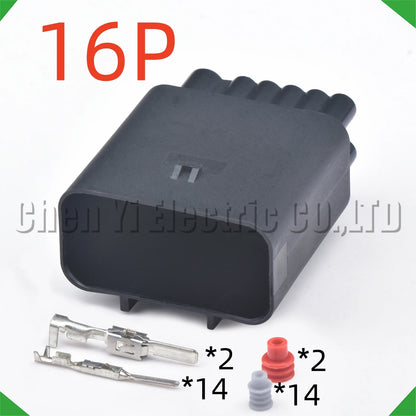 16 Pin Automotive Connector – Bumper Radar Sensor & Trailer Power Wire Harness Plug 2304884-1 / 2404880-1 / 2304887-1 / 2404884-1 / 521194A