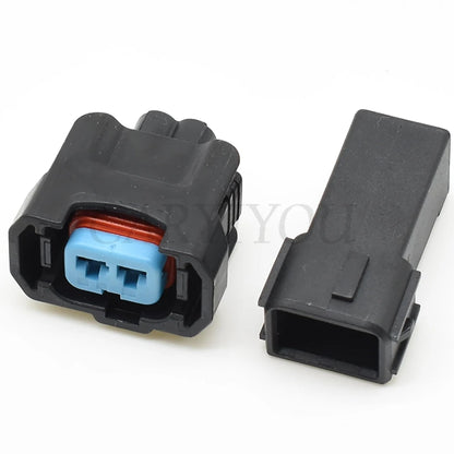 2 Pin Automotive Fuel Injector OBD2 Connector Male and Female Waterproof Wiring Plug Compatible with 6189-0533 for Honda