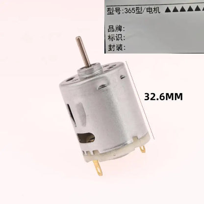 New 1pc DIY Toy Fan Mini Micro Motor For Hair Dryer DC Motor 12V 365 385 High Speed Carbon Brush Electric Motor