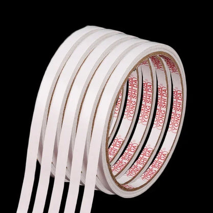 10/1Rolls Double Sided Adhesive Tape 8M Ultrathin White Strong Tape Sticker for Home Office Craft Double Sided Tape Sticky Paper