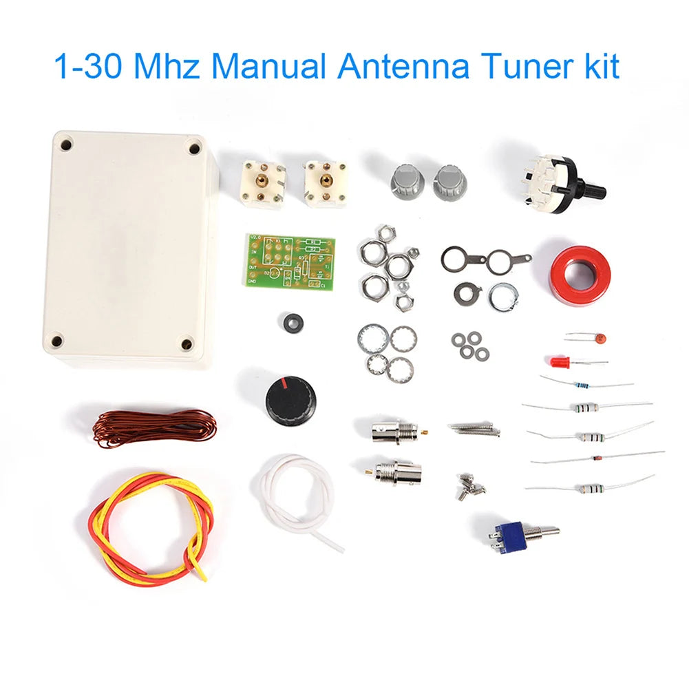 DIY Antenna Tuner Antenna Tuner Kit Approximately 10cm*6.8cm*5.0cm 1-30MHz Antenna Tuner Antenna Tuner Q9 Interface