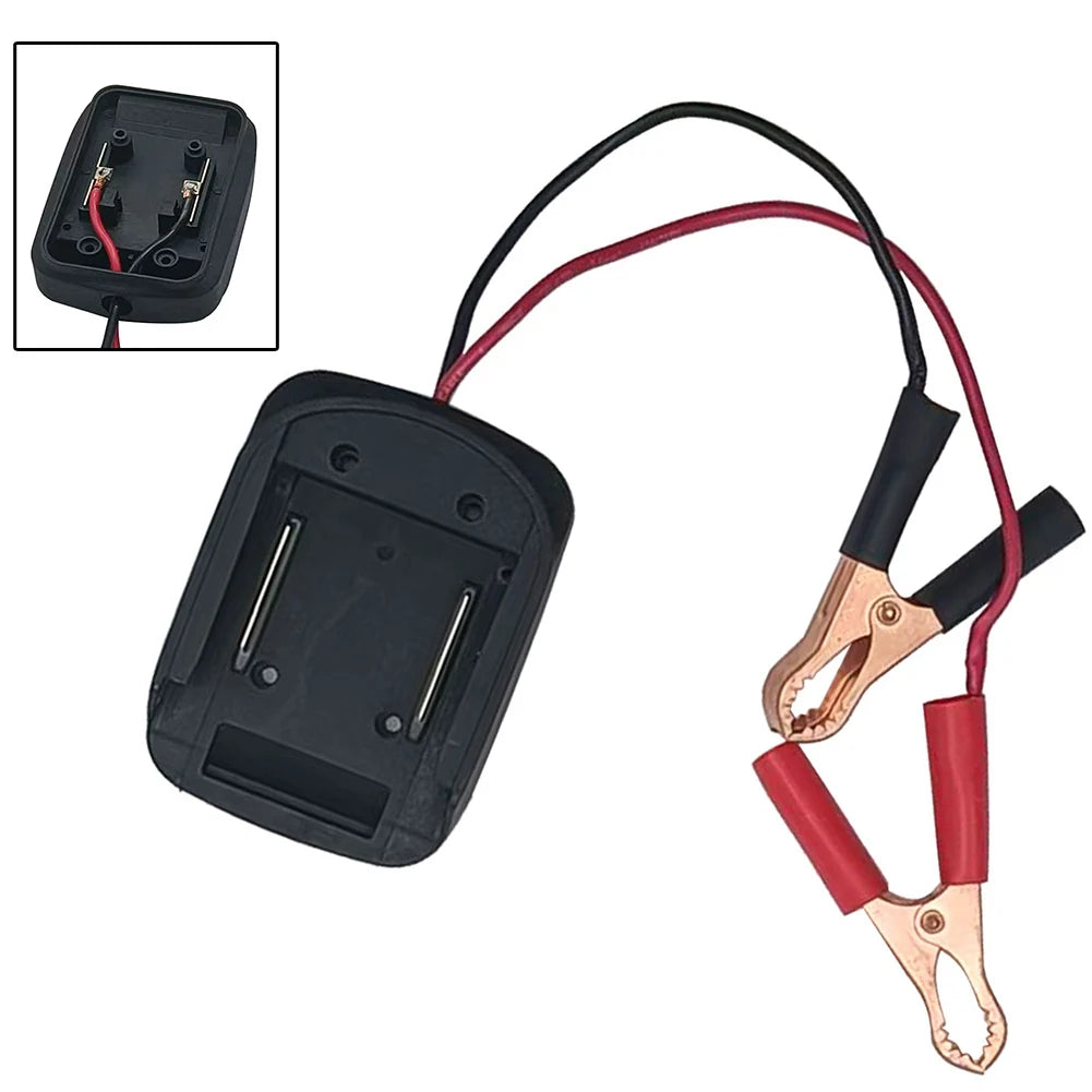BL1830 Replacement Battery Adapter Jump Starting Batteries Strong Grip Clamps Booster Battery Cables Easy To Use For BL1815